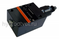 DBDH6P1X/400 - Предохранительный клапан прямого управления Ду6, давление регулировки до 400 бар, тип монтажа - на плиту, элемент регулировки H = рукоятка