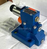 DBW30B2-5X/100CW110-50N9K4 - Предохранительный клапан Ду32 с давлением настройки до 100 бар, управление - X и Y - внутренние с разгрузкой B = открыт с электроуправлением W110